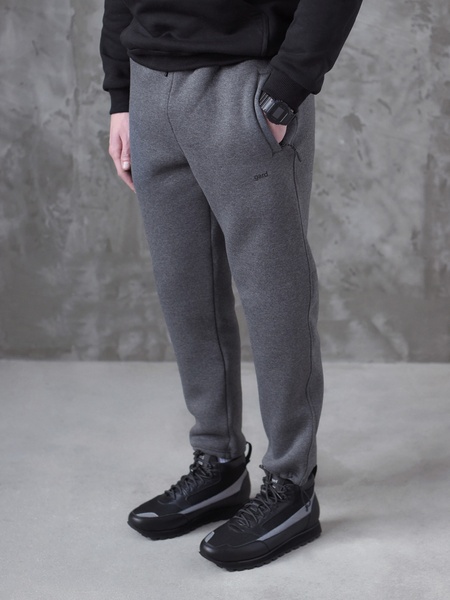 Спортивні штани SHIRR fleece I темно-сірий меланж