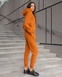 Женский спортивный костюм Staff home brown orange fleece XS