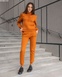 Женский спортивный костюм Staff home brown orange fleece XS