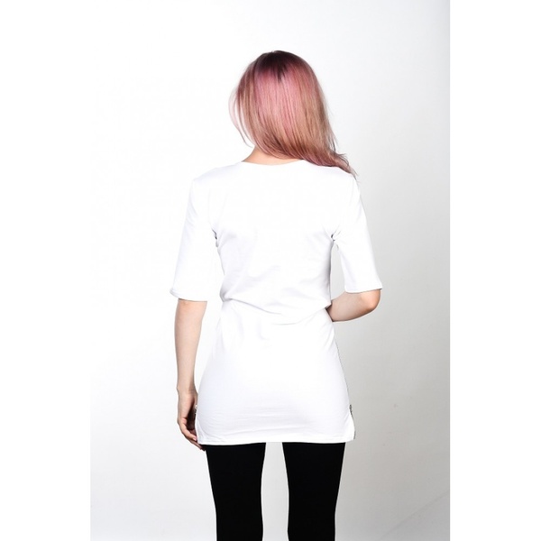 Удлиненная футболка Blank White Unisex S