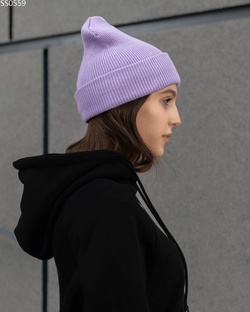 Жіноча шапка Staff light purple basic
