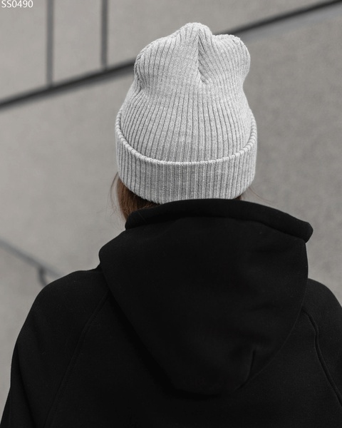 Жіноча шапка Staff gray basic