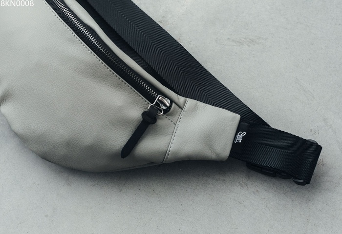 Поясна сумка Staff leather gray