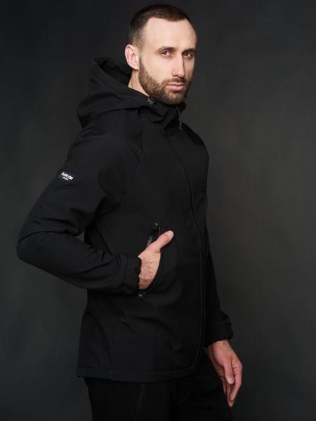 Куртка мужская Protection Soft Shell черная Custom Wear
