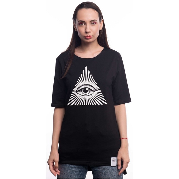 Подовжена футболка Eye Illuminati, Black