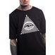 Удлиненная футболка Eye Illuminati, Black S