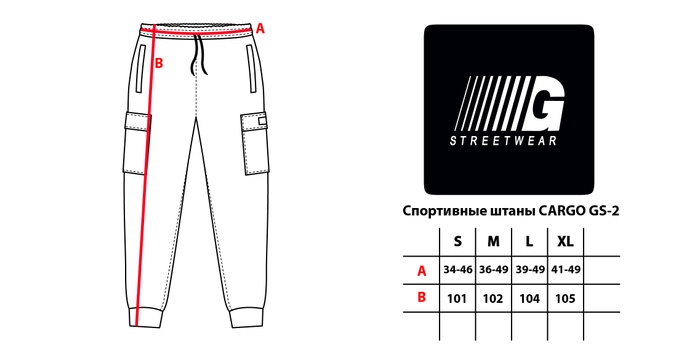Спортивні штани GARD CARGO GS-2 2/21 темно-сірий