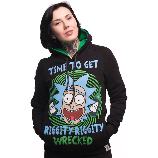 Худи Rick And Morty Riggity Riggity Wrecked L