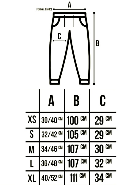 Штаны Custom Wear джоггерры на флисе Black XS
