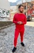 Спортивные штаны Pou French L Red 0942