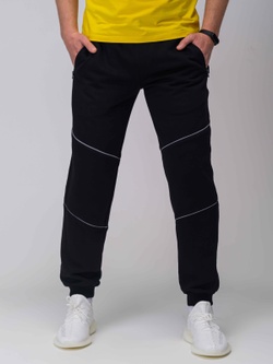 Штаны спортивные Neo черные с рефлективом Custom Wear XS